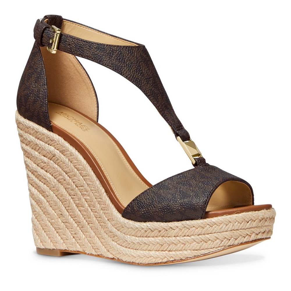 MK Women's Fanning Espadrille Wedge Sandals